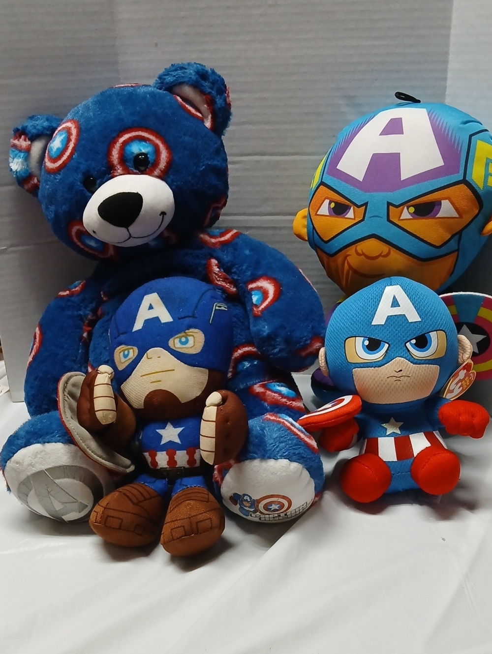 Captain America Official Plush Lot Build A Bear Ty Marvel Kids Good Stuff
